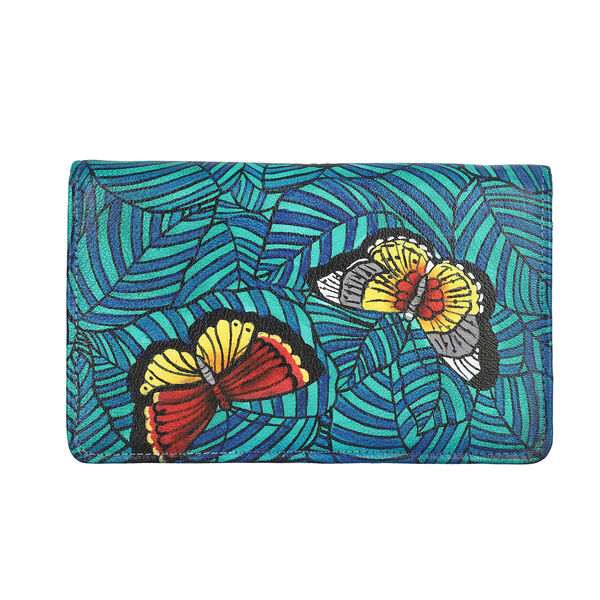 Sukriti handbemalter Schmuck Organizer, Schmetterlings-Muster, Gr&ouml;&szlig;e 21,5x12,5x3 cm image number 4