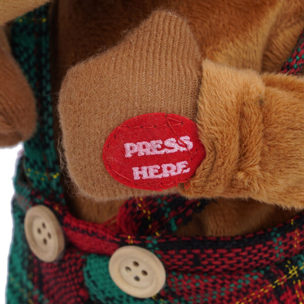 Tanzender Rentier, 3xAA Batterie (nicht inkl.), Gr&ouml;&szlig;e 12x10x30 cm, Braun image number 4