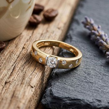 LUXURIANT SGL zertifizierter SI-GH Labor Diamant zweifarbiger Ring - 0,50 ct.