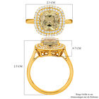ILIANA AAA Turkizit und Diamant-Ring, SI G-H, 750 Gelbgold  ca. 2,81 ct image number 5
