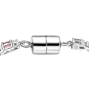 M&Uuml;NCHEN CLOSE OUT - D'Joy Cruzeiro Blush Turmalin, Moissanit Armband ca. 19 cm 925 Silber rhodiniert ca. 5.24 ct