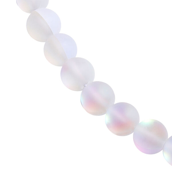 Wei&szlig;e Mystic-Glas Halskette, ca. 50 cm lang, mit Magnetschloss image number 2