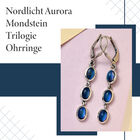 Nordlicht Aurora Mondstein Trilogie Ohrringe image number 6