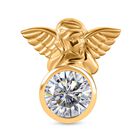 Moissanit Anh&auml;nger 925 Silber Gelbgold Vermeil ca. 1,71 ct.