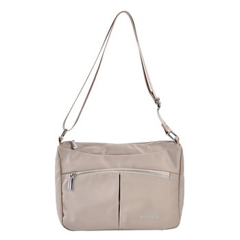 Wasserdichte Crossbody-Tasche aus Hochwertiges Nylon mit RFID schutz, 120 cm Schulterriemen, 29x20x10 cm, Elfenbein