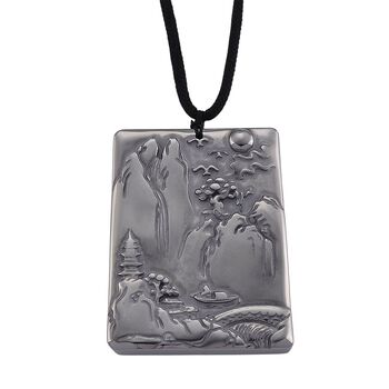 Terahertz Landschaft Halskette, ca. 71 cm, ca. 100.00 ct