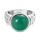 Verde Onyx Ring Edelstahl (Größe 17.00) ca. 7,46 ct