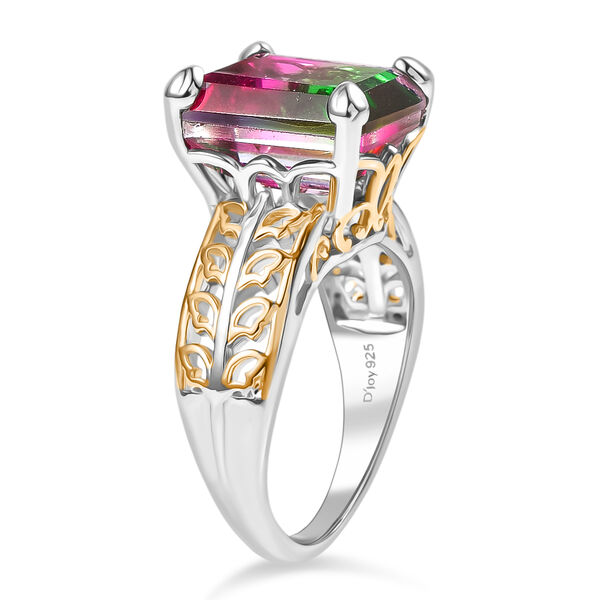 D&rsquo;Joy Wassermelonen Triplett Quarz zweifarbiger Ring - 6,91 ct. image number 5