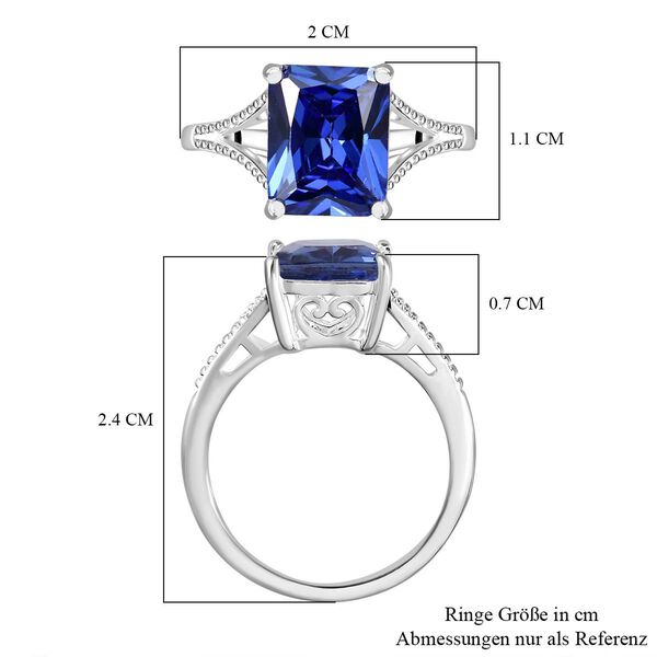 Blauer Zirkonia-Ring image number 6