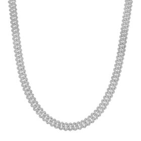 Weißer Kristall Halskette ca. 50 cm Standard