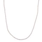 D'Joy Weiße Süßwasser Perle Halskette ca. 45 cm 925 Silber vergoldet