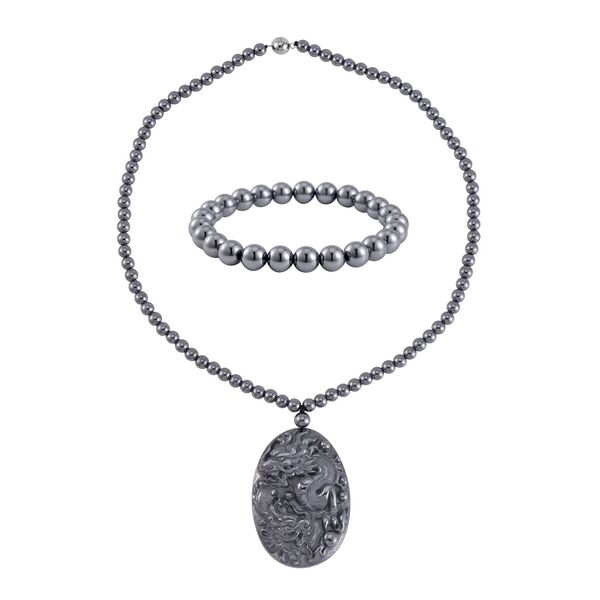 Terahertz Schmuckset, Drachen-Motiv - 295,70 ct.