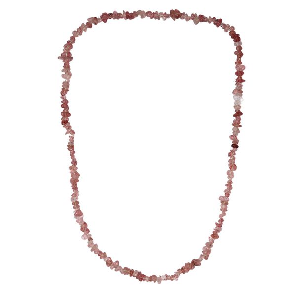 AA Erdbeer Quarz 70cm Halskette - 270 ct. image number 4
