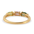 Mehrfach-Turmalin Ring 925 Silber vergoldet  ca. 0,87 ct image number 5