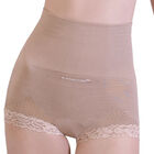 SANKOM Damen Haltungskorrektur Panty mit Spitze Shapewear, Größe XXL, Pfirsich  image number 0