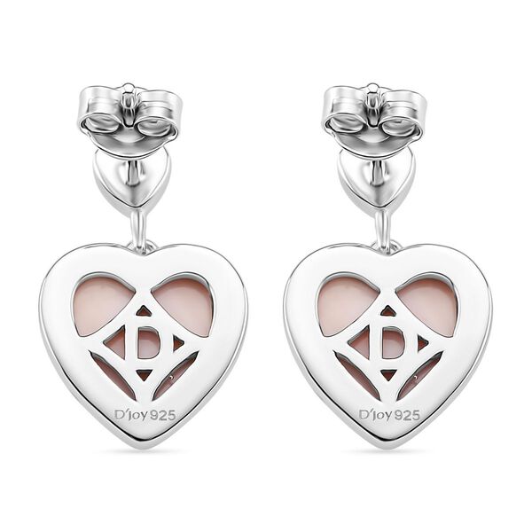 D'Joy Natürlicher Rosa Königsmuschel Perle Ohrringe 925 Silber rhodiniert image number 5