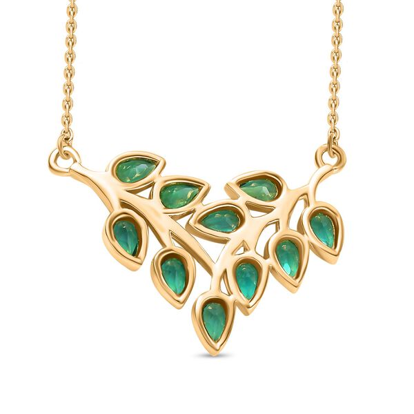 Labor Smaragd Halskette, 45 cm - 1,90 ct. image number 5