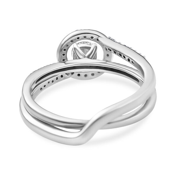 LUXURIANT SGL zertifizierte SI-GH Labor Diamant Ringe, 925 Silber rhodiniert - 0,50 ct. image number 6