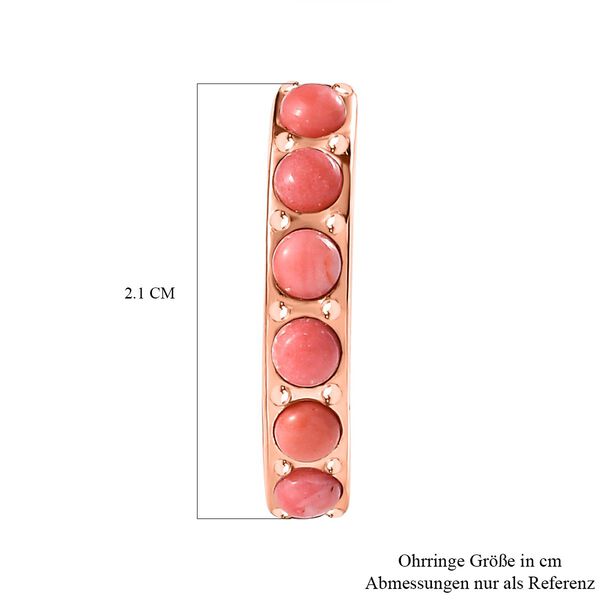 AA Oregon Sunrise Pfirsich Inside-Out-Creolen - 2,13 ct. image number 5