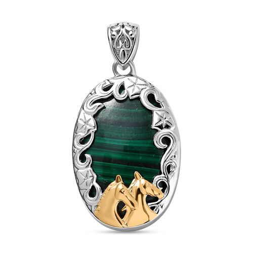 Malachit Anhänger - 50,40 ct. image number 0