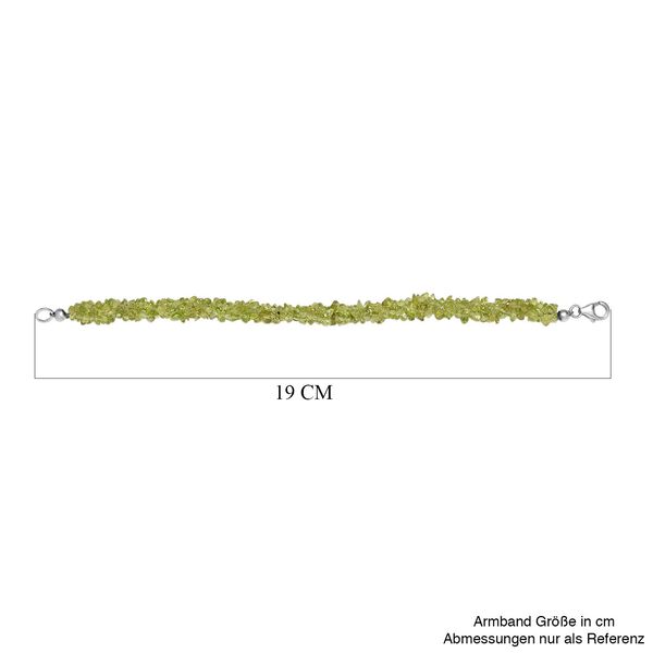 Peridot Armband ca. 19 cm 925 Silber rhodiniert ca. 70.00 ct image number 5