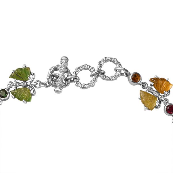 Mehrfarbiges Turmalin-Armband, 19 cm - 16,41 ct. image number 4