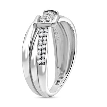 LUSTRO STELLA wei&szlig;er Zirkonia Schnallenring