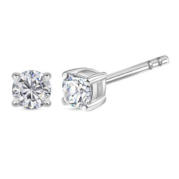 LUXURIANT SI-GH Labor Diamant Ohrringe, 925 Silber rhodiniert - 0,25 ct.