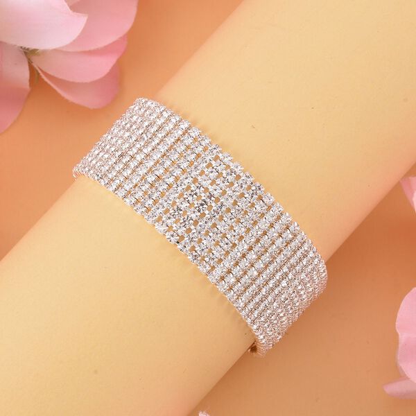 Kristall-Armband in Silberton image number 1