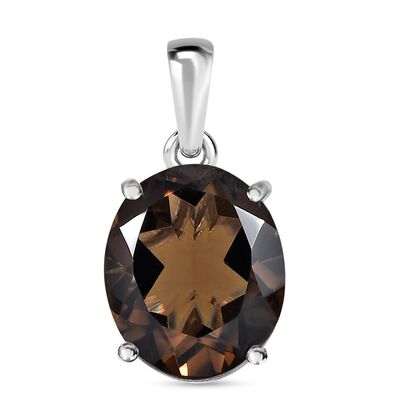 Rauchquarz-Anhänger, 925 Silber, ca. 4.46 ct