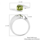 Peridot Bypass Ring 925 Silber  ca. 0,95 ct image number 6