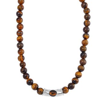 Tigerauge Halskette, 45 cm - 330 ct.