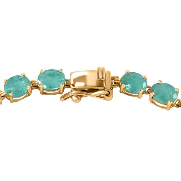 AAA Kagem sambisches Smaragd-Armband in 585 Gelbgold image number 6