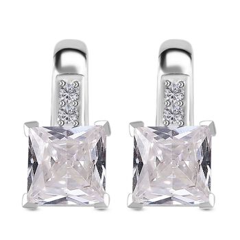 LUSTRO STELLA wei&szlig;e Zirkonia Ohrringe