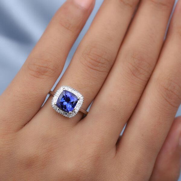 RHAPSODY AAAA Tansanit und VS EF Diamant Ring in 950 Platin - 2,80 ct. image number 8