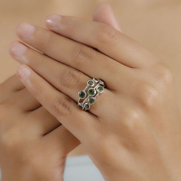 Natürlicher Chromdiopsid-Ring - 1,87 ct. image number 3