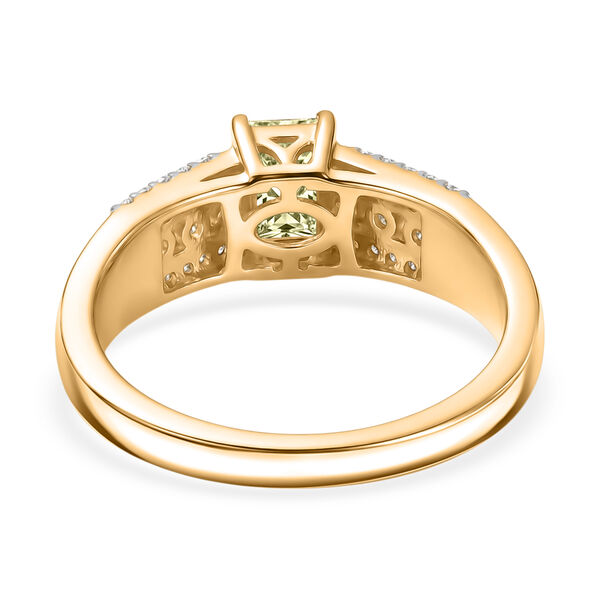 D'Joy AA nat&uuml;rlicher, goldener Tansanit, gelber Saphir und Moissanit Ring - 1 ct. image number 5