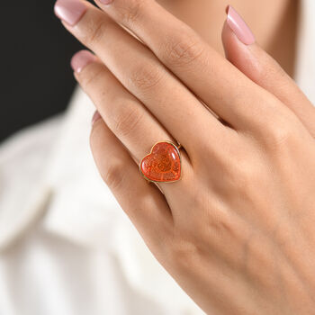 GP Whispers of Murano Kollektion - Murano aus Italien, Kanchanaburi Blauer Saphir Ring 925 Silber 750 Gelbgold vermeil (Gr&ouml;&szlig;e 21.00) ca 10.06 ct