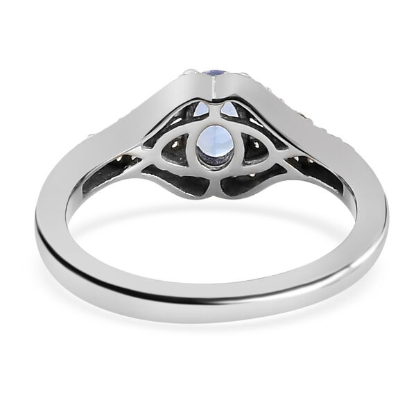 Tansanit und Zirkon Ring - 0,78 ct. image number 6