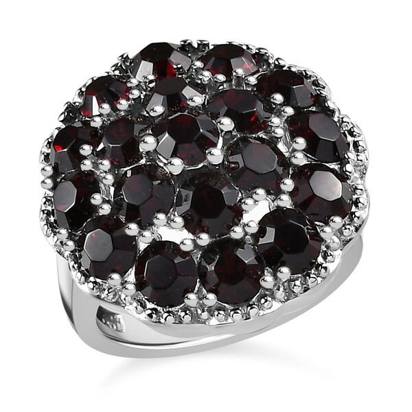 Granat Kristall Ring, Edelstahl (Gr&ouml;&szlig;e 16.00) image number 3
