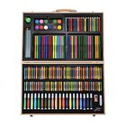 Mal- und Zeichnenset 180tlg mit Malholzkoffer: Aquarell, Öl, Pastell, Buntstifte, Mini-Bleistifte, Größe: 46.3x31x4cm