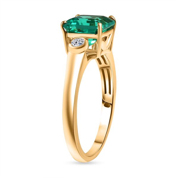 LUXURIANT AAA Labor kolumbianischer Smaragd und Labor Diamant Ring - 1,59 ct. image number 5