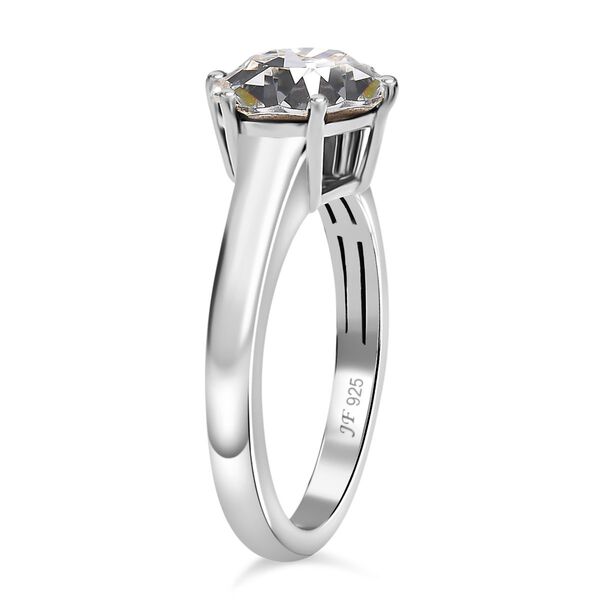 J Francis gefertigt mit SWAROVSKI Weißer Swarovski Kristall Ring, 925 Silber rhodiniert image number 19