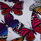 Bedruckter Sarong aus Viskose, Schmetterling Muster, Weiß image number 3