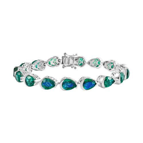 D’joy Pfau Quarz Triplette Armband ca. 19 cm 925 Silber rhodiniert ca. 29,89 ct. image number 0