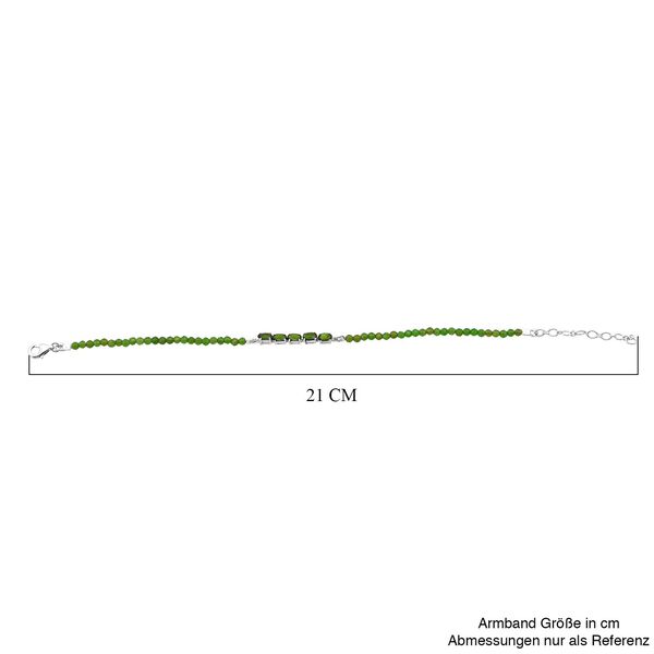 D'Joy  natürliches Chromdiopsid Armband, 18 cm - 6 ct. image number 3