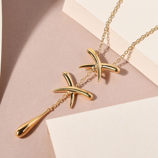 Lucy Q Kiss Collection- Anh&auml;nger mit 50cm Kette in Silber mit 750 Gelbgold Vermeil image number 3