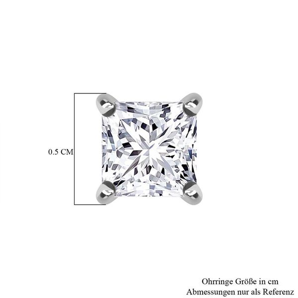 LUXURIANT SGL zertifizierte VS-EF Labor Diamant Ohrringe in 585 Wei&szlig;gold - 1 ct. image number 5