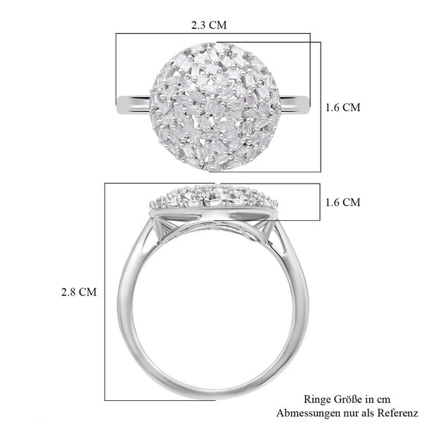 Diamant-Ring, 925 Silber platiniert, ca. 0.50 ct image number 6