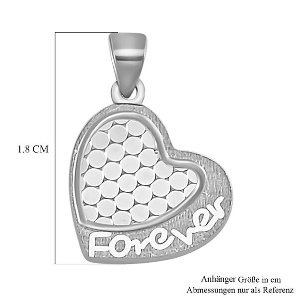 Herz-Anhänger, 925 Silber rhodiniert image number 4